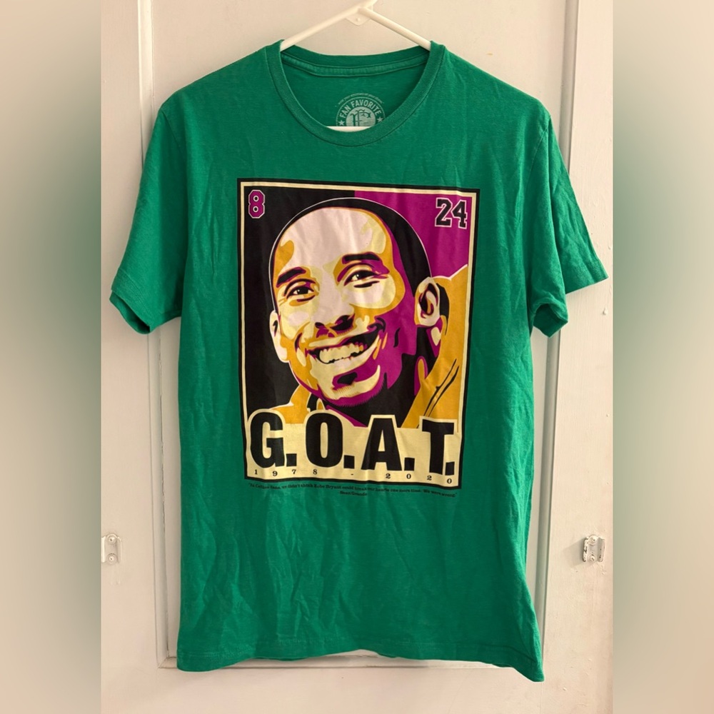 Kobe Bryant G.O.A.T T-Shirt MAMBA NBA Adult SIze Medium